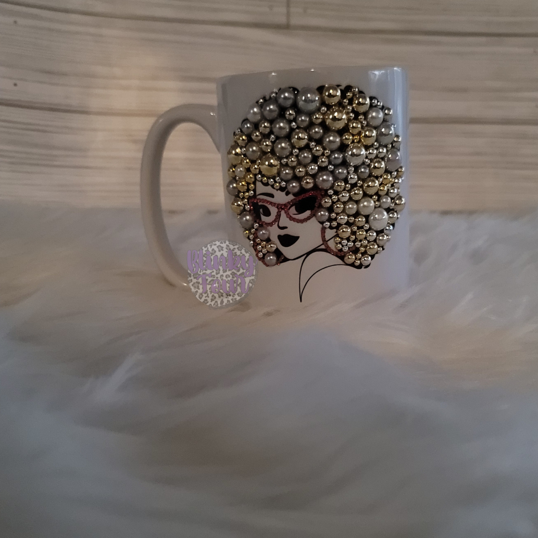 Bling Coffee Mug| Silver & Gold