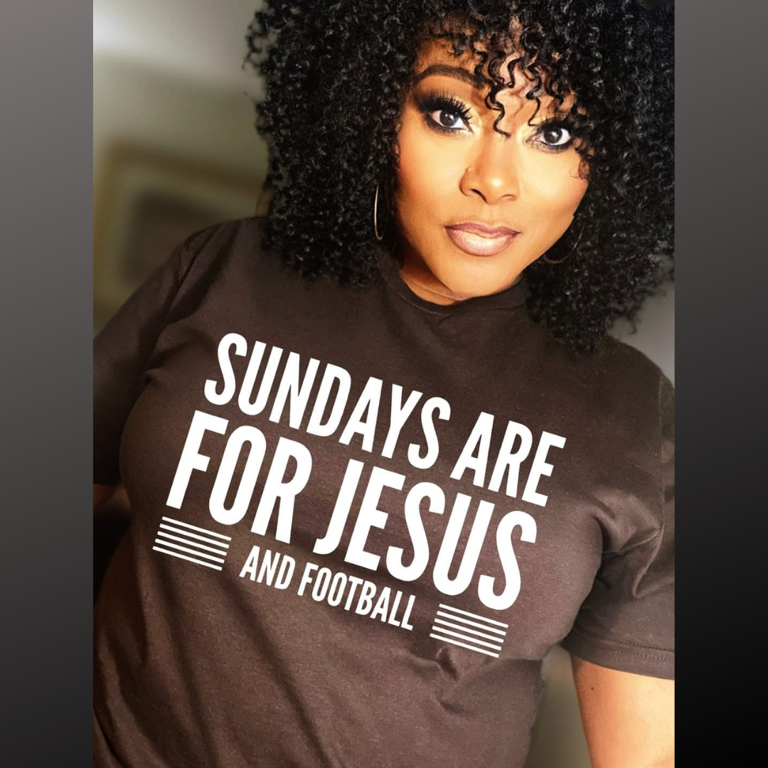 Sunday Are For Football And Jesus T-Shirt